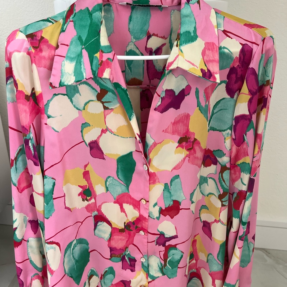 Zara Multicolor Floral Blouse